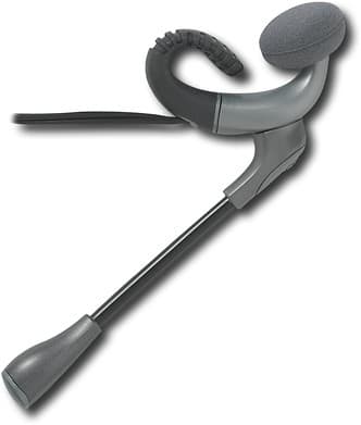 Front Standard. Plantronics - Under-the-Ear Headset for Most Headset-Ready Cell Phones - Black.