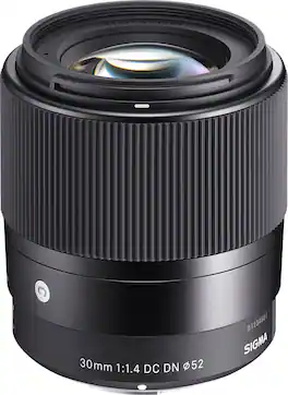 Sigma - 30mm 1.4 DC DN Contemporary Lens for select mirrorles cameras with Micro Four Thirds mount - Black