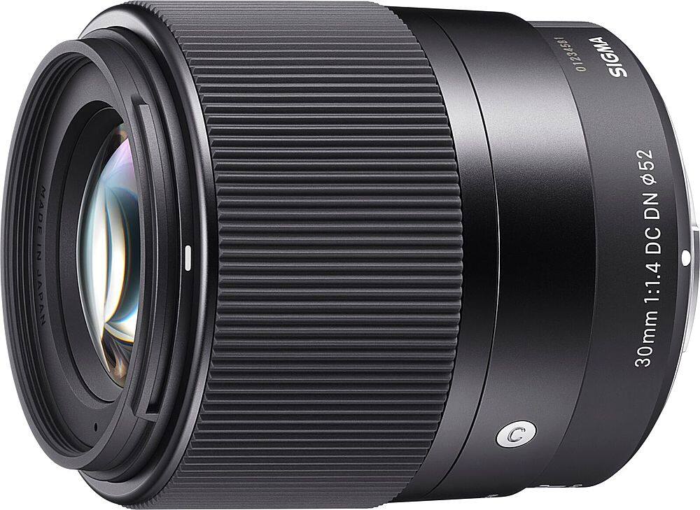 Left. Sigma - 30mm 1.4 DC DN Contemporary Lens for select mirrorles cameras with Micro Four Thirds mount - Black.