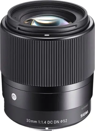 Sigma - 30mm 1.4 DC DN Contemporary Lens for select Sony APS - C E - mount cameras - Black