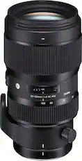 Front. Sigma - 50-100mm F1.8 DC HSM Art Telephoto Zoom Lens for Nikon APS-C DSLR Cameras - Black.