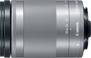 Canon - EF-M 18-150mm f/3.5-6.3 IS STM Telephoto Zoom Lens for EOS M Series Cameras - Silver - Front_Zoom