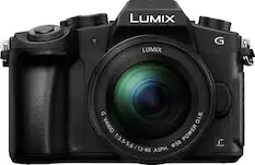 Front. Panasonic - LUMIX G85 Mirrorless 4K Photo Digital Camera Body with 12-60mm Lens, DMC-G85MK - Black.