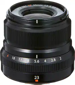 XF23mmF2 R WR Wide-angle Lens for Fujifilm X-Mount System Cameras - Black