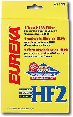 Front Standard. Eureka - HF2 HEPA Filter.