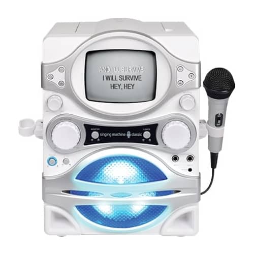 Singing Machine - MP3 Karaoke System - White - Front_Zoom