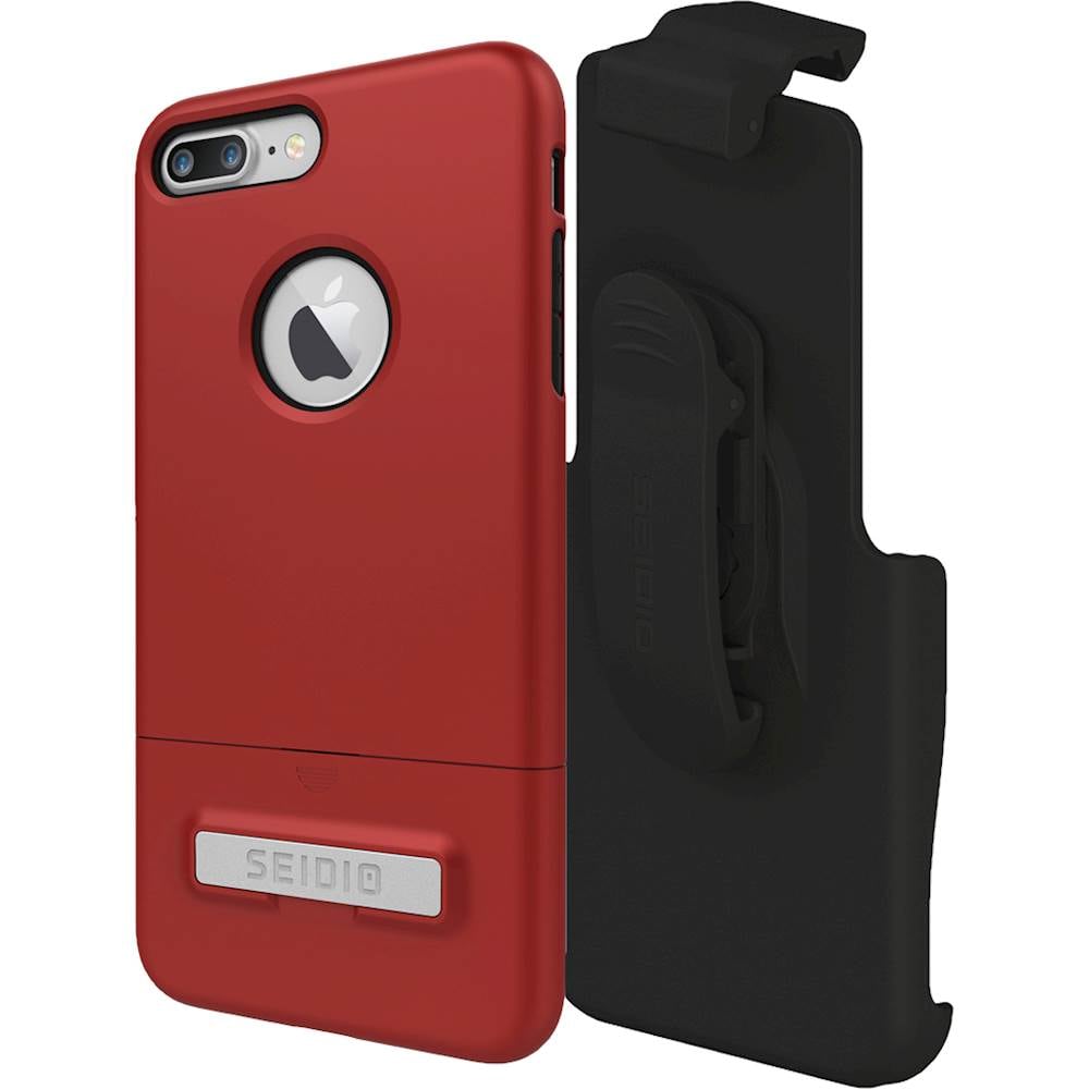 Best Buy Seidio Surface Combo Case For Apple Iphone 7 Plus Red Bd2 Hr7iph7lk Drk