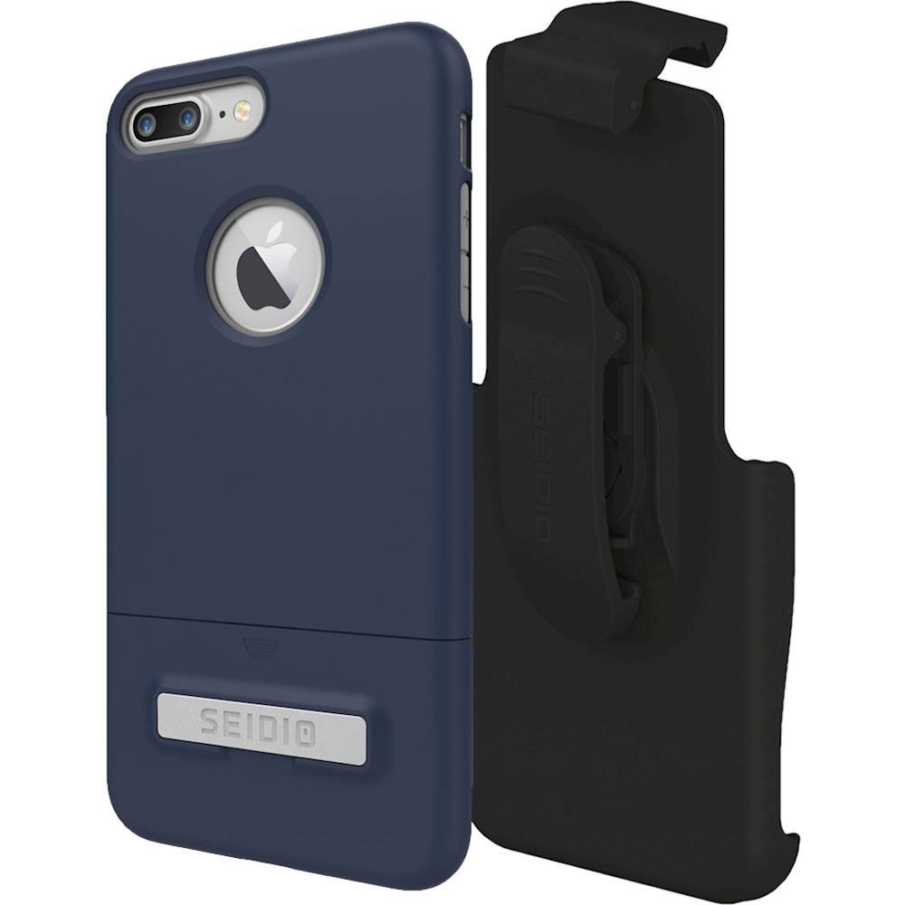 Best Buy Seidio Surface Combo Case For Apple Iphone 7 Plus Blue Bd2 Hr7iph7lk Mbg