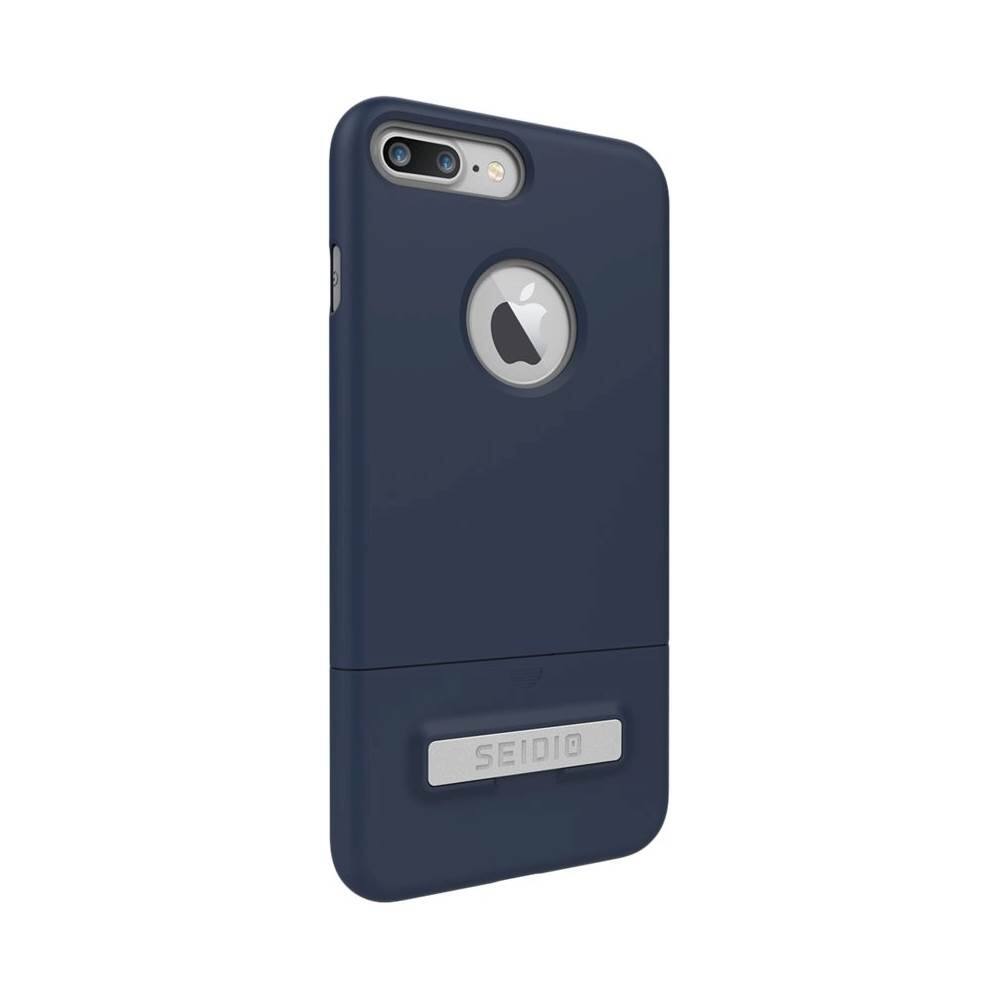 Seidio - SURFACE Case for Apple® iPhone® 7 Plus - Gray/Midnight blue - Larger Front