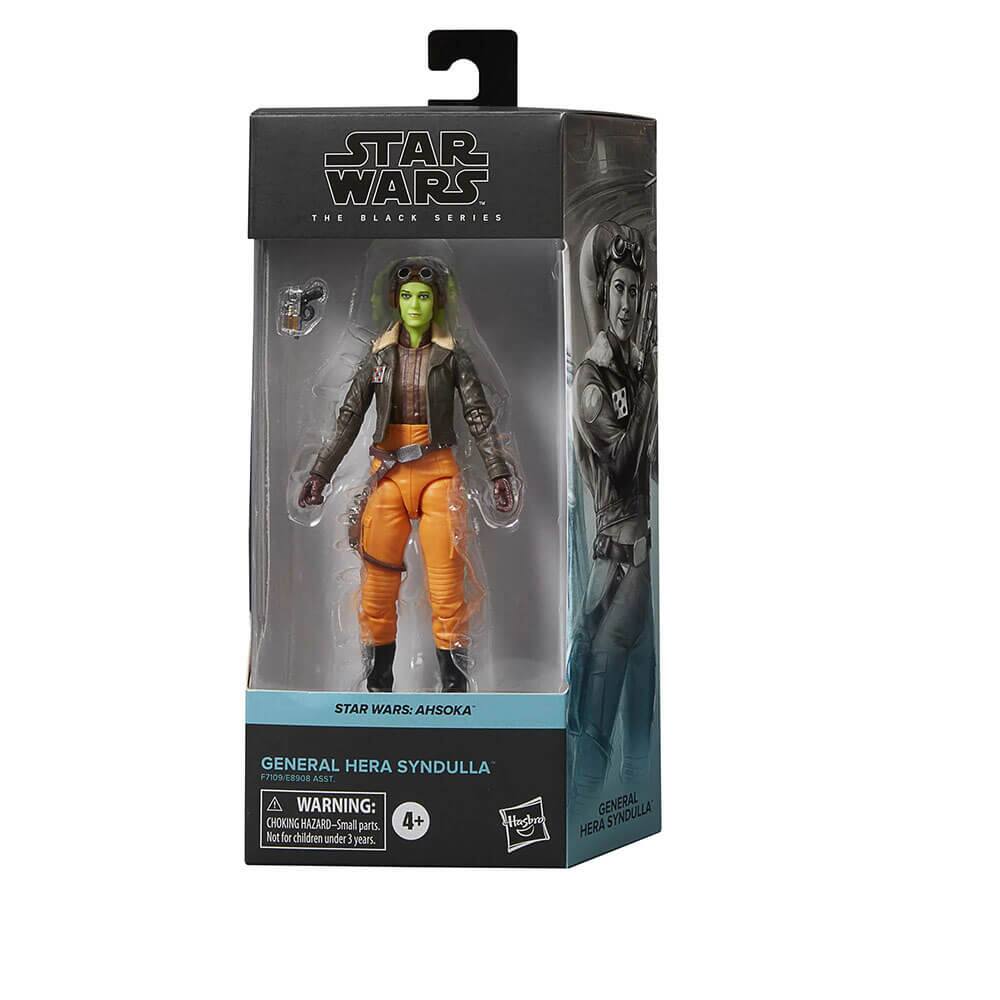 STAR WARS THE BLACK SERIES  
STAR WARS: AHSOKA  
GENERAL HERA SYNDULLA  
F7109 E90 ASST  

WARNING: CHOKING HAZARD - Small parts. Not for children under 3 years.  

GENERAL HERA SYNDULLA  
STAR WARS: AHSOKA  
4+