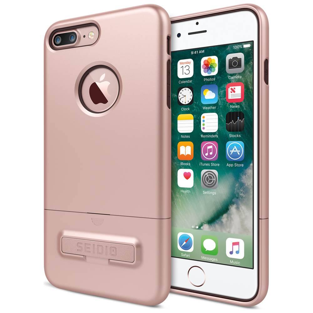 Best Buy Seidio Surface Case For Apple Iphone 7 Plus Chocolate Brown Rose Gold Csr7iph7lk Rgc