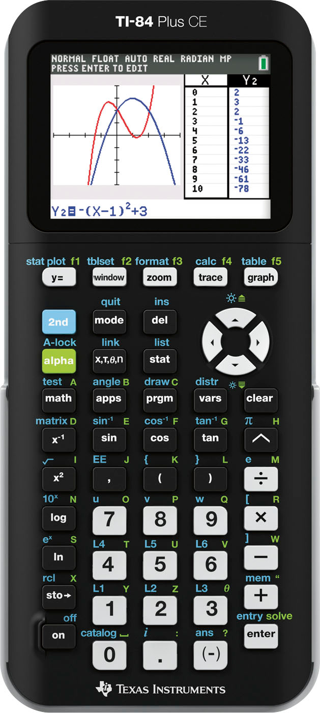 Texas Instruments TI84PLSCEBLUBRY TI-84 Plus Graphing Calculator for sale online 