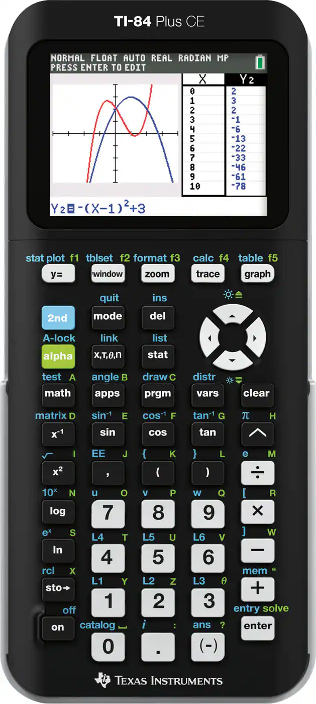 Texas Instruments TI 84 CE Graphing Calculator Black 84 CE Best Buy Texas instruments ti 84 ce graphing calculator black 84 ce best buy
