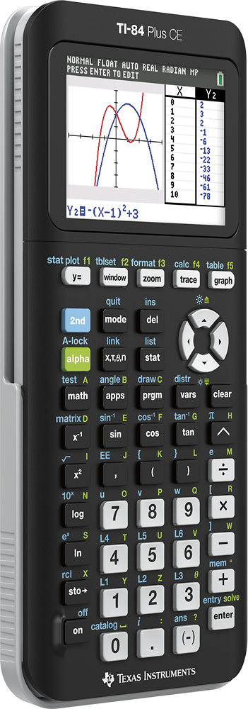 Renewed Texas Instruments TI-84 Plus CE Graphing Calculator Black 