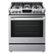 Front. LG - 6.3 Cu. Ft. Slide-In Gas Range with ProBake Convection - Stainless Steel.
