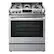 Front. LG - 6.3 Cu. Ft. Slide-In Gas Range with ProBake Convection - Stainless Steel.