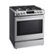 Left. LG - 6.3 Cu. Ft. Slide-In Gas Range with ProBake Convection - Stainless Steel.