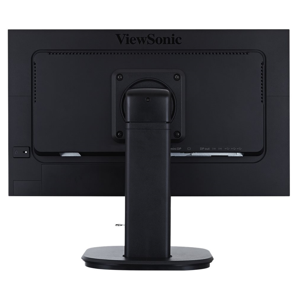Back View: ViewSonic - VG2449 24" LED HD Monitor (DVI, DisplayPort, HDMI, VGA) - Black