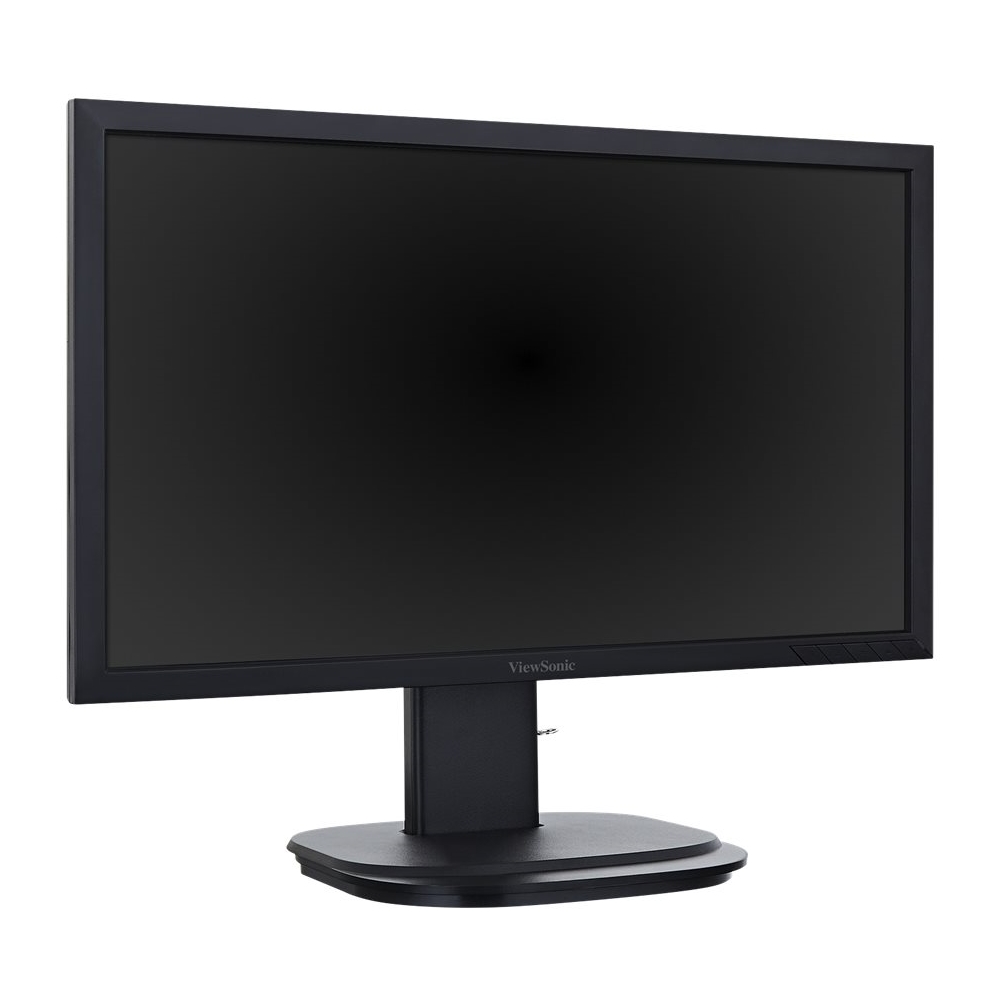 Left View: ViewSonic - VG2449 24" LED HD Monitor (DVI, DisplayPort, HDMI, VGA) - Black