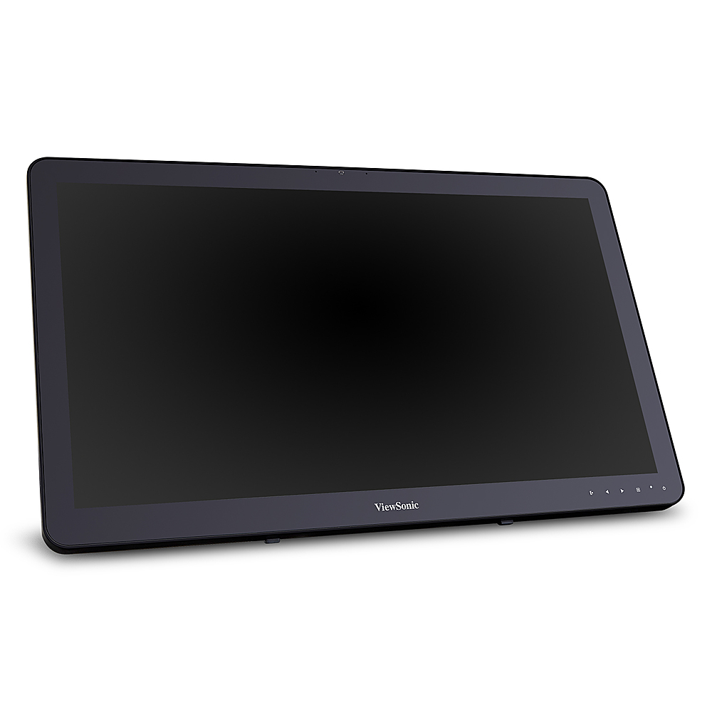 Angle View: ViewSonic - TD2430 24" LED FHD Touch Screen Monitor (HDMI and DisplayPort) - Black