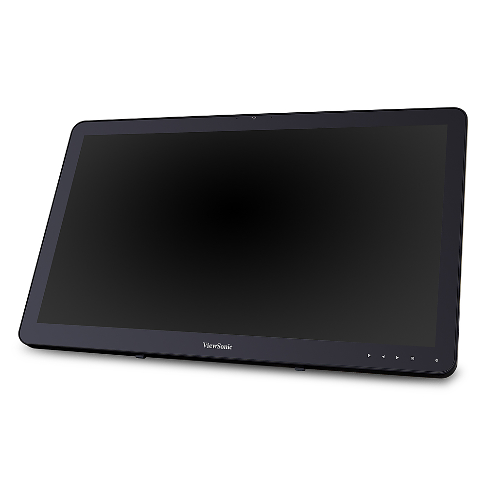 Left View: ViewSonic - TD2430 24" LED FHD Touch Screen Monitor (HDMI and DisplayPort) - Black
