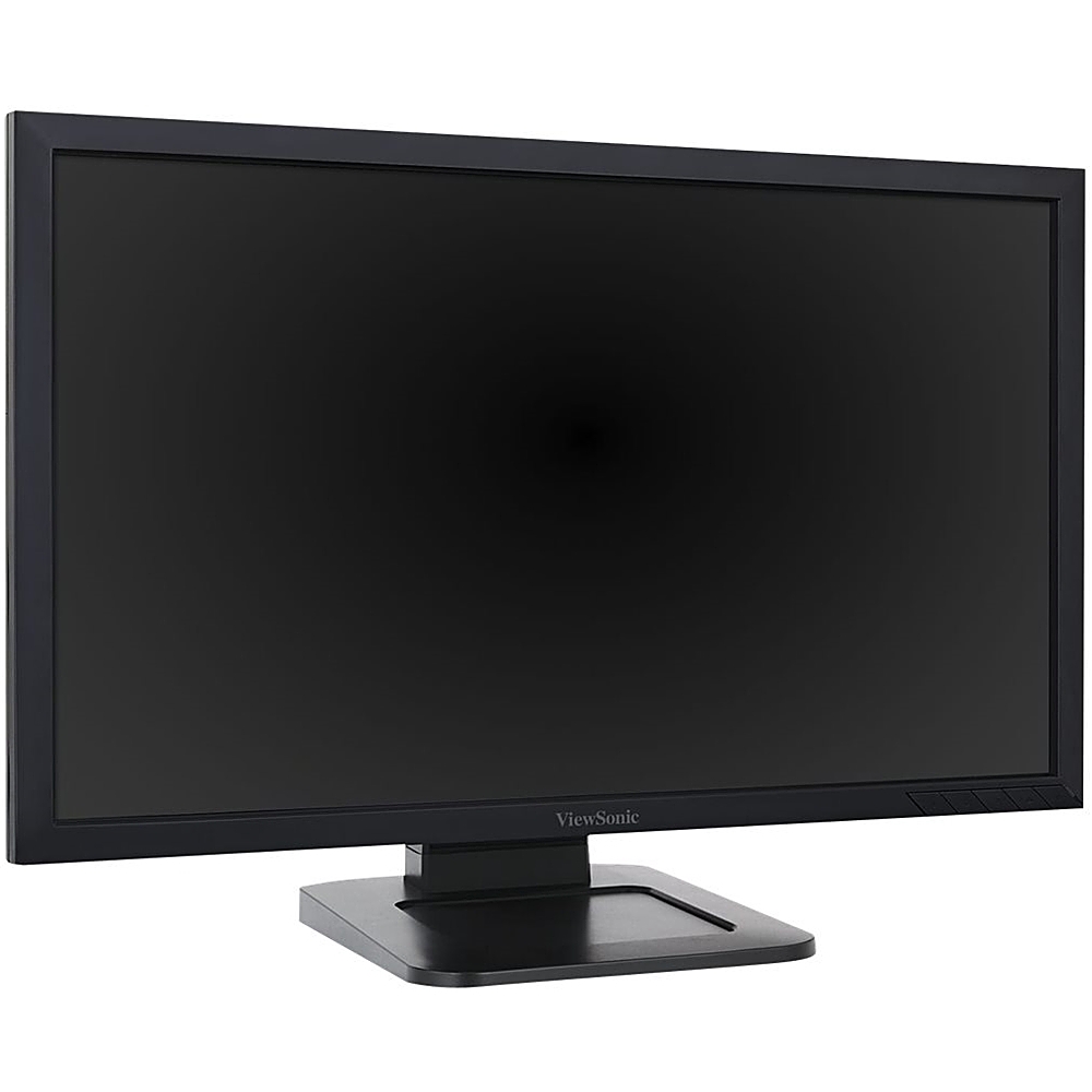 Left View: ViewSonic - TD2421 24" LED FHD Touch-Screen Monitor (DVI, HDMI, VGA) - Black