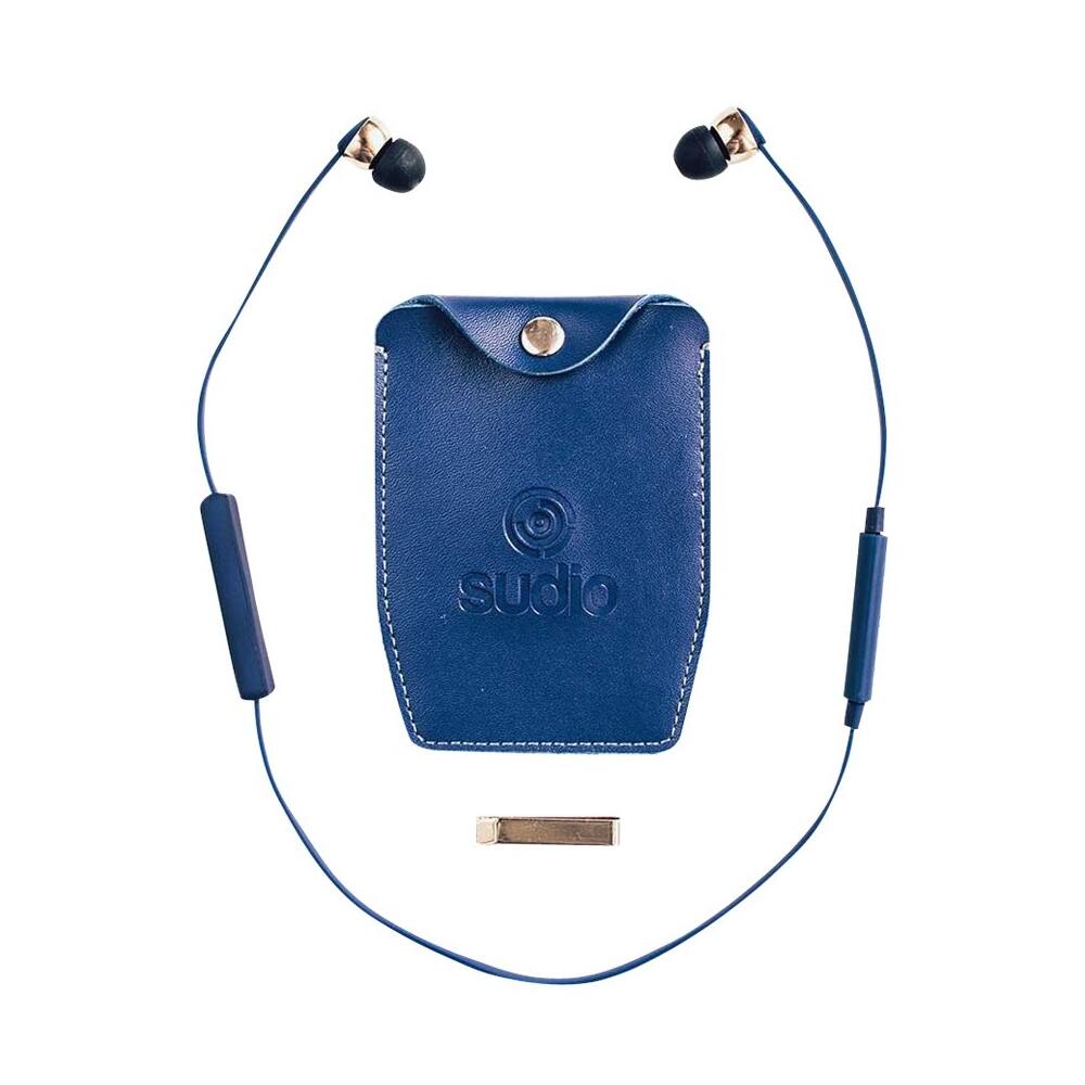 Front. Sudio - Wireless In-Ear Headphones - Blue.