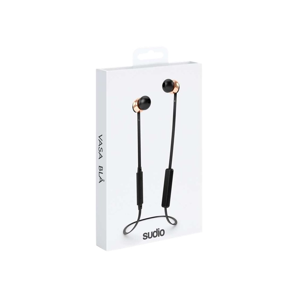 Left View: Sudio - Wireless In-Ear Headphones - Rose/Gold/Black