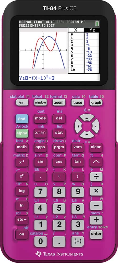 Alt View 11. Texas Instruments - TI-84+CE Graphing Calculator - Pink.