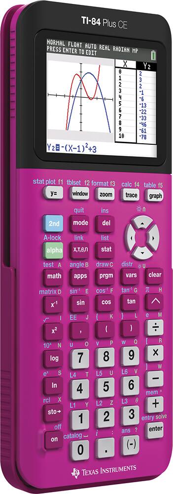 Alt View 12. Texas Instruments - TI-84+CE Graphing Calculator - Pink.