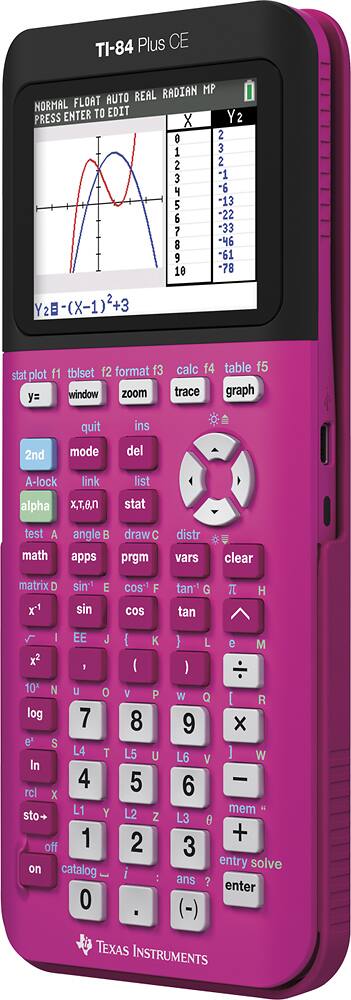 Alt View 13. Texas Instruments - TI-84+CE Graphing Calculator - Pink.