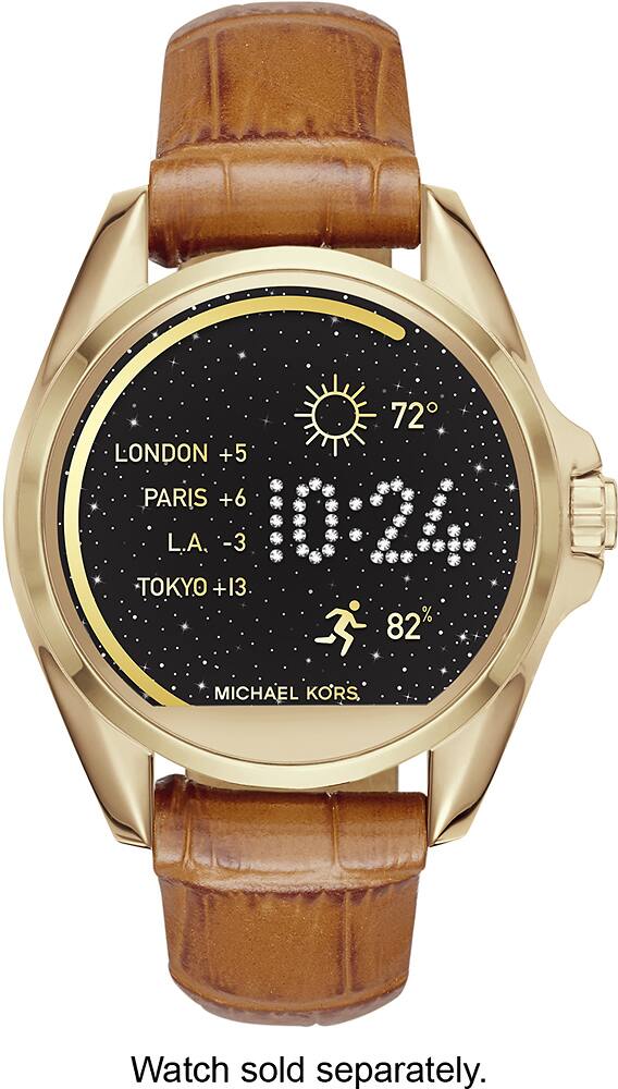 Best Buy: Leather 22mm Strap for Michael Kors Access Bradshaw Smartwatch  Embossed Leather MKT9009