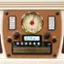 Alt View 11. Victrola - Navigator 8-in-1 Classic Bluetooth Record Player with Turntable - White.
