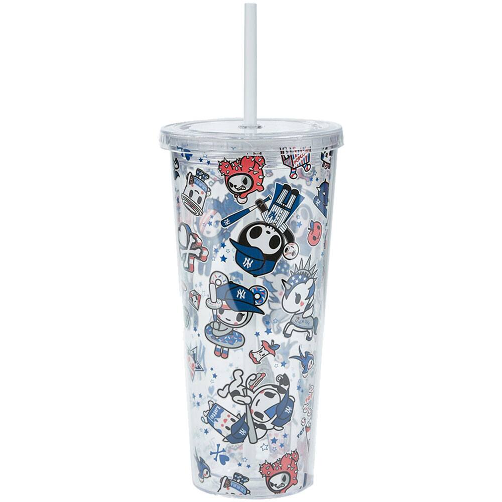 Front. tokidoki - New York Yankees 24oz. Acrylic Tumbler - Multicolor.