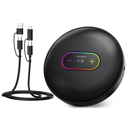 Front. Neewer - UM04 USB Desktop Microphone, Omnidirectional Condenser, 48KHz/24Bit, Noise Cancel.