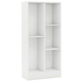 Pefilos - 41 Inches 5-Cube Floor Bookcase with 2 Anti-Tipping Kits- High Bookshelf - White