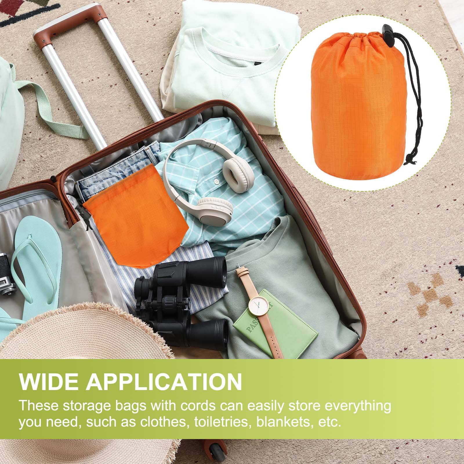 WIDE APPLICATION

These storage bags with cords can easily store everything you need, such as clothes, toiletries, blankets, etc.