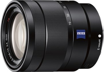 Sony - Vario-Tessar T* E 16-70mm f/4 ZA OSS Zoom Lens for Select Cameras - Black - Front_Zoom