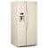 Left Zoom. GE - 23.2 Cu. Ft. Side-by-Side Refrigerator with External Ice & Water Dispenser - Bisque.