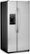 Angle Zoom. GE - 23.0 Cu. Ft. Side-by-Side Refrigerator with External Ice & Water Dispenser - Stainless steel.