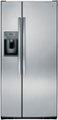 GE 23.2 Cu. Ft. Side-by-Side Refrigerator Stainless steel GSS23GSKSS ...