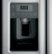 Alt View Zoom 3. GE - 23.0 Cu. Ft. Side-by-Side Refrigerator with External Ice & Water Dispenser - Stainless steel.