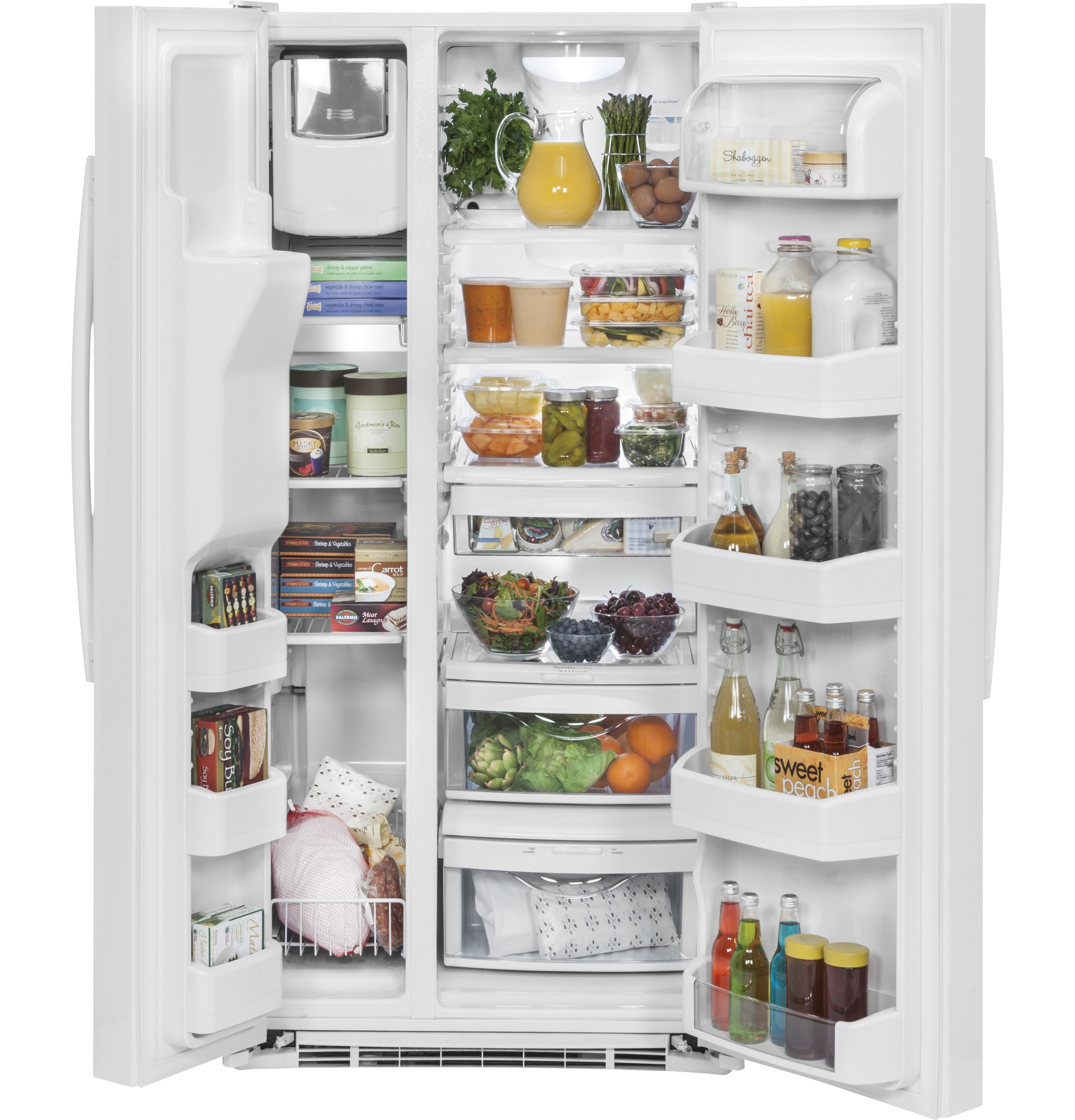 Questions and Answers: GE 23.2 Cu. Ft. Side-by-Side Refrigerator White ...