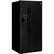 Left. GE - 23.2 Cu. Ft. Side-by-Side Refrigerator - Black.