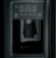 Alt View Zoom 15. GE - 23.2 Cu. Ft. Side-by-Side Refrigerator - Black.