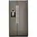 Front. GE - 23.0 Cu. Ft. Side-by-Side Refrigerator with External Ice & Water Dispenser - Slate.