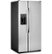 Alt View Zoom 12. GE - 23.2 Cu. Ft. Side-by-Side Refrigerator with External Ice & Water Dispenser - Stainless steel.