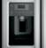 Alt View 15. GE - 23.2 Cu. Ft. Side-by-Side Refrigerator with External Ice & Water Dispenser - Stainless Steel.