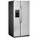 Left Zoom. GE - 23.2 Cu. Ft. Side-by-Side Refrigerator with External Ice & Water Dispenser - Stainless steel.