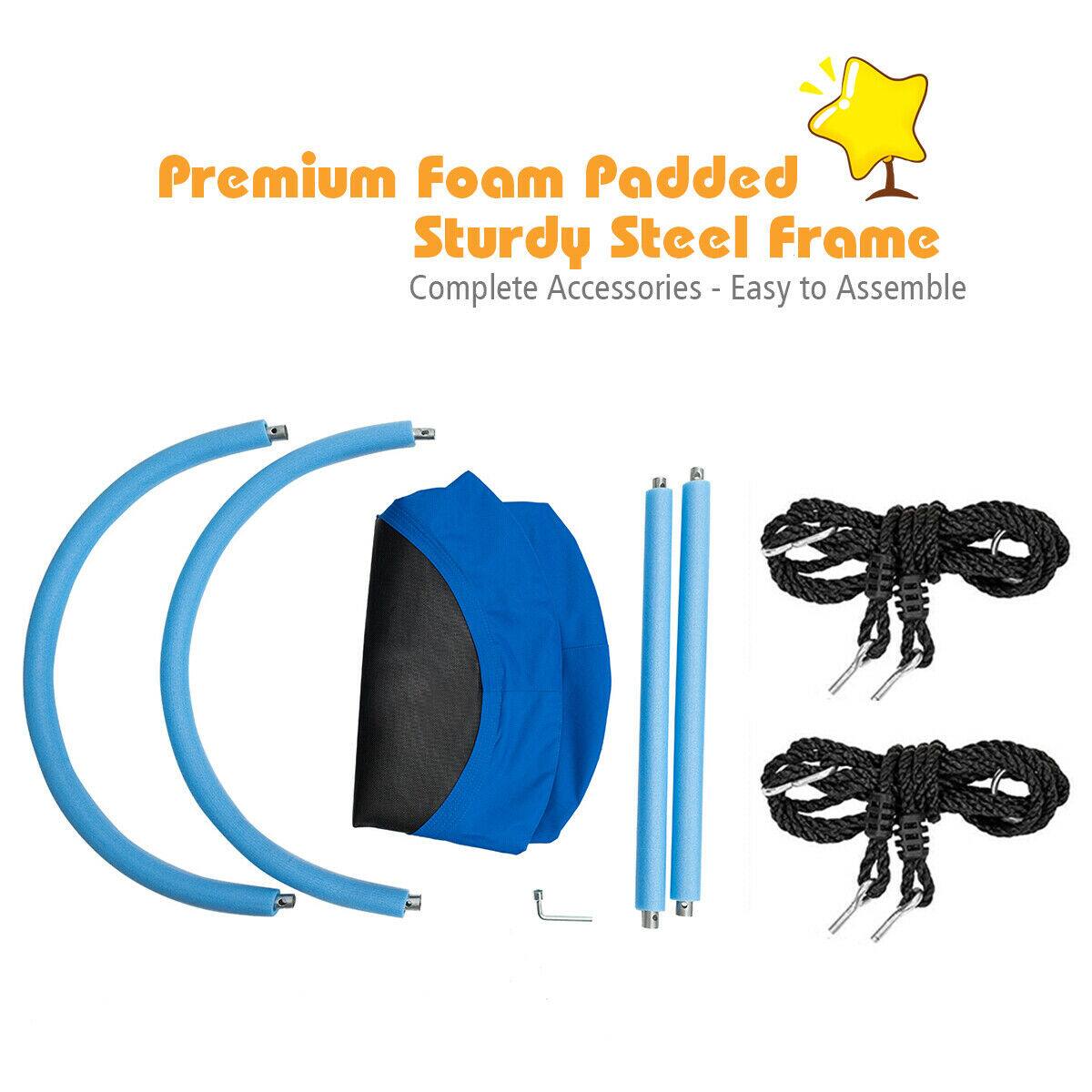 Premium Foam Padded Sturdy Steel Frame  
Complete Accessories - Easy to Assemble